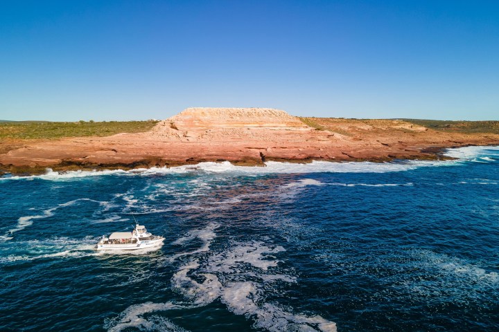 a body of water next to the ocean